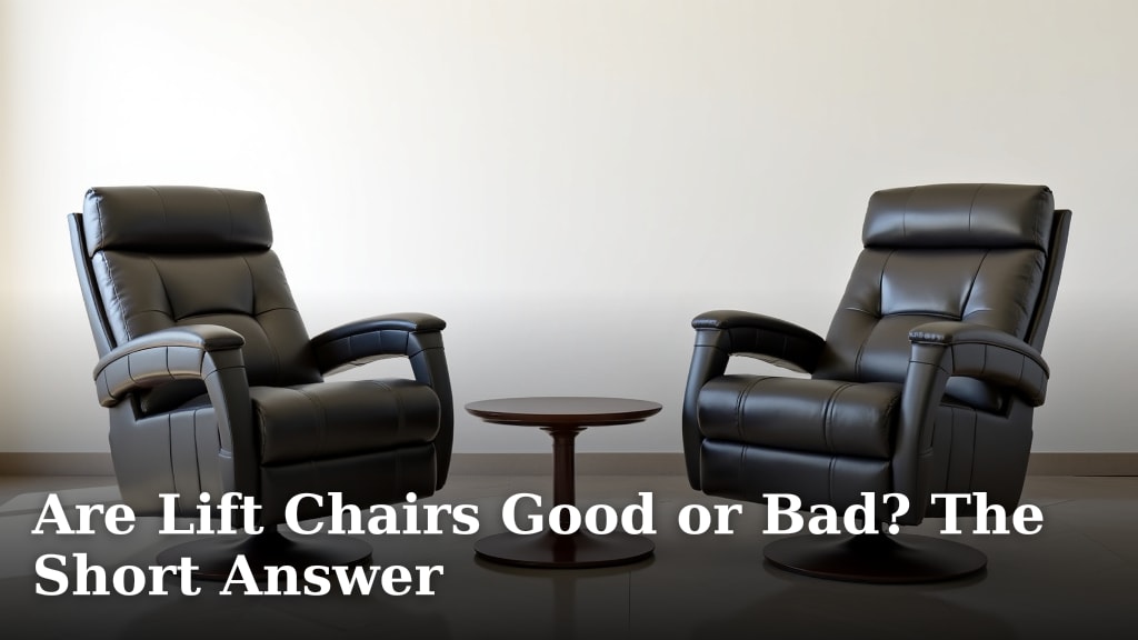 Are Lift Chairs Good or Bad? The Short Answer