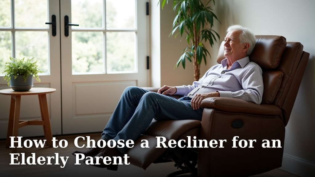 How to Choose a Recliner for an Elderly Parent