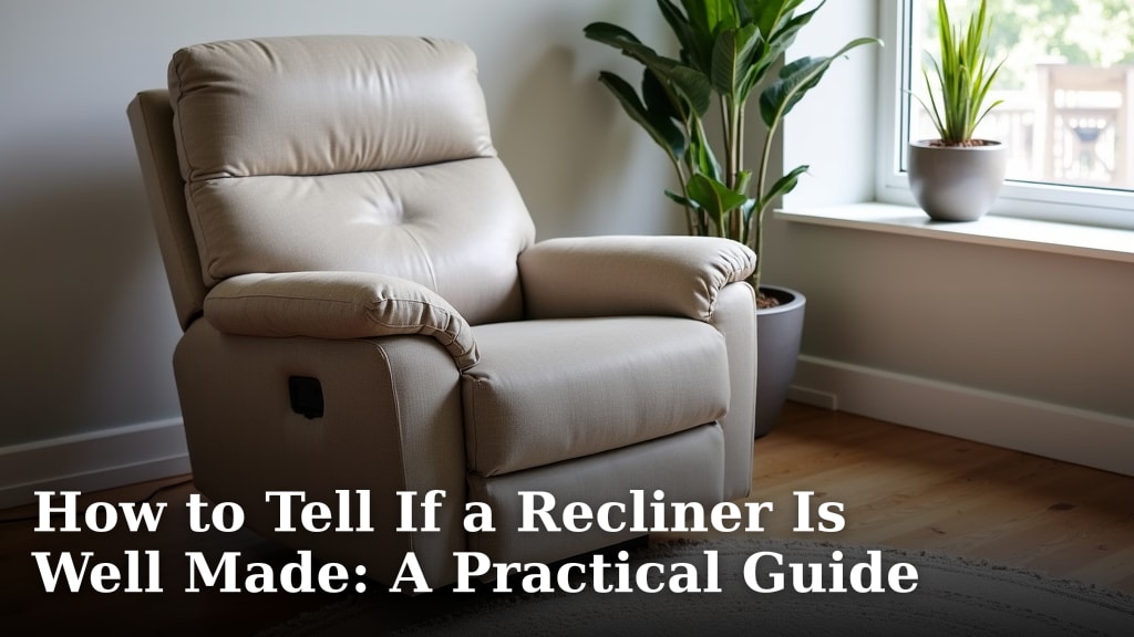 How to Tell If a Recliner Is Well Made: A Practical Guide
