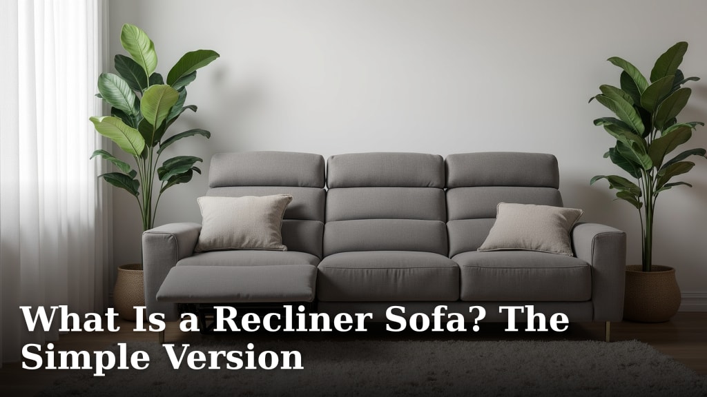 What Is a Recliner Sofa? The Simple Version