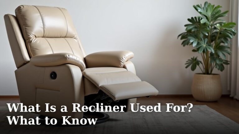 What Is a Recliner Used For? What to Know