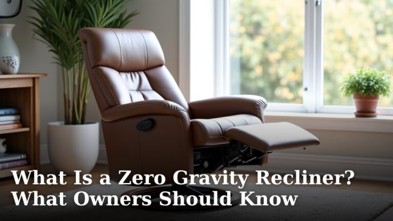 What Is a Zero Gravity Recliner? What Owners Should Know