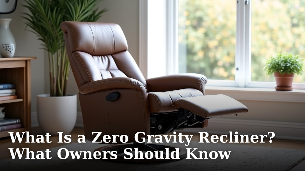 What Is a Zero Gravity Recliner? What Owners Should Know