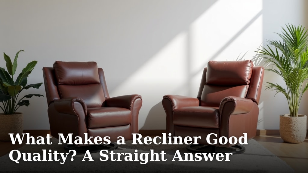 What Makes a Recliner Good Quality? A Straight Answer